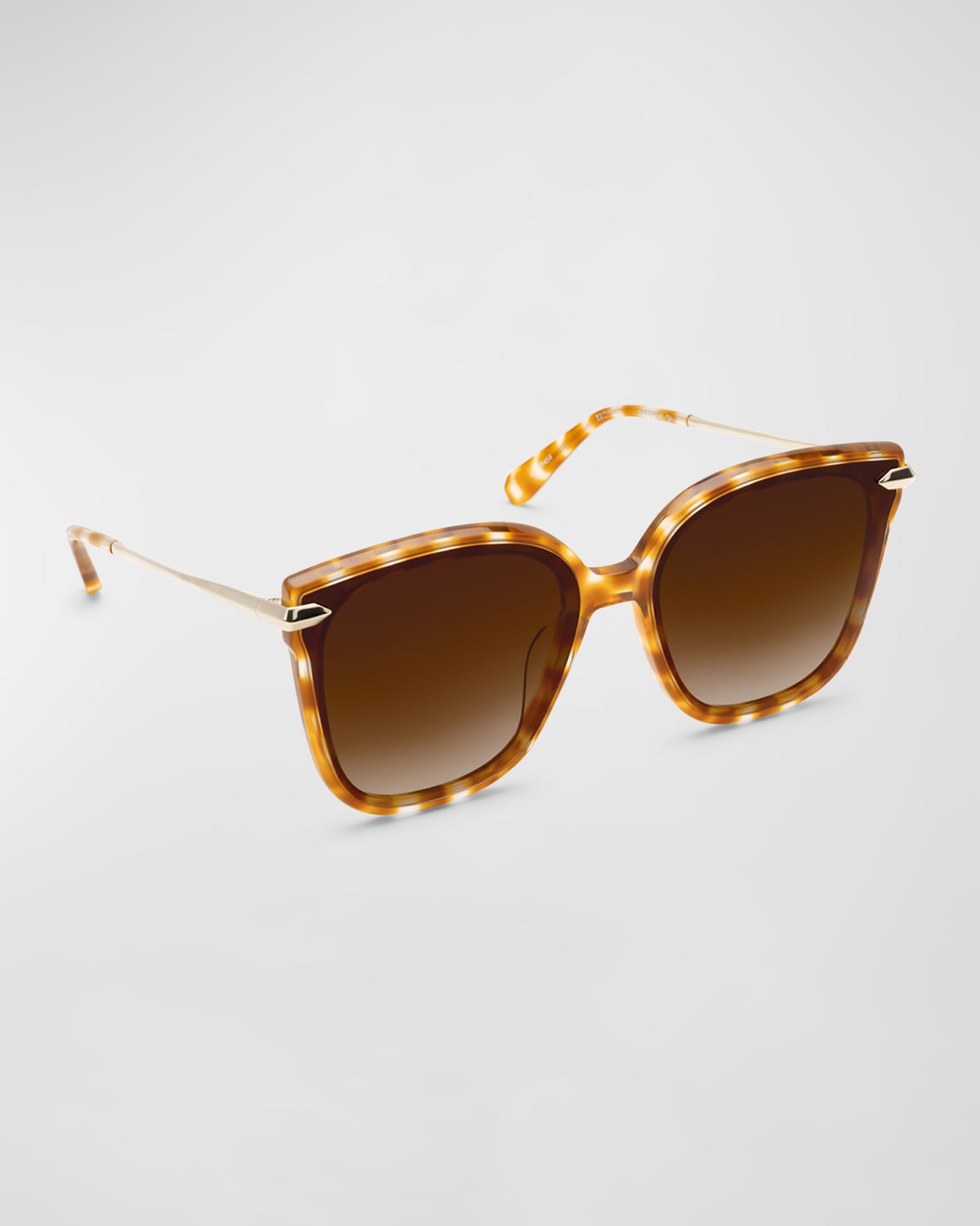 Shop Krewe Dede Nylon Acetate Butterfly Sunglasses In Amaretto