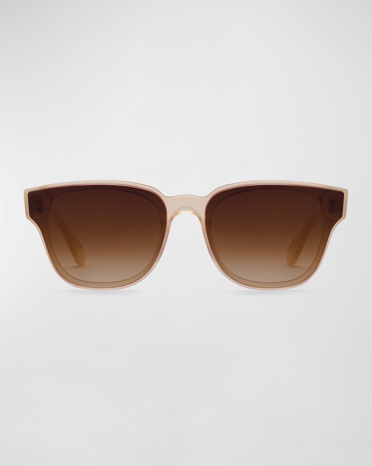 Shop Krewe Webster Nylon Acetate Square Sunglasses In Blonde