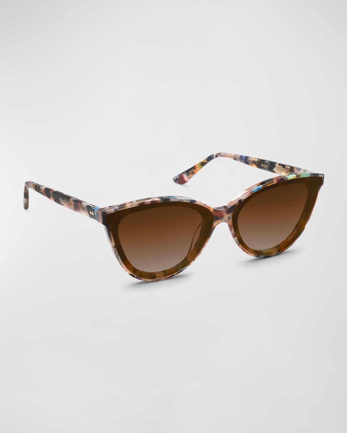 Shop Krewe Monroe Nylon Acetate Cat-eye Sunglasses In Capri