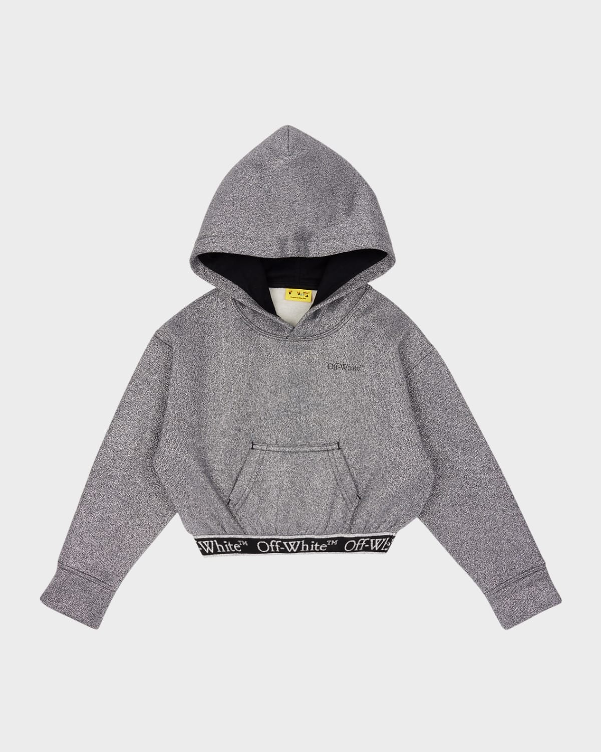 Girl's Bookish Logo Tape Cropped Hoodie, Size 14