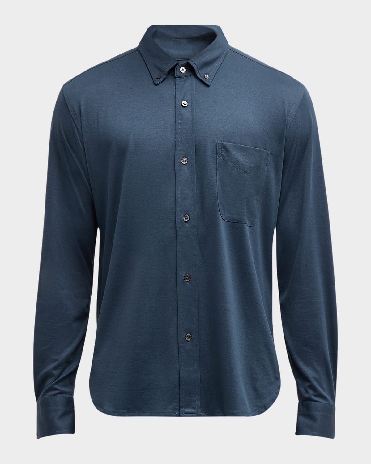 Tom Ford Men's Silk-cotton Casual Button-down Shirt In Royal Blue