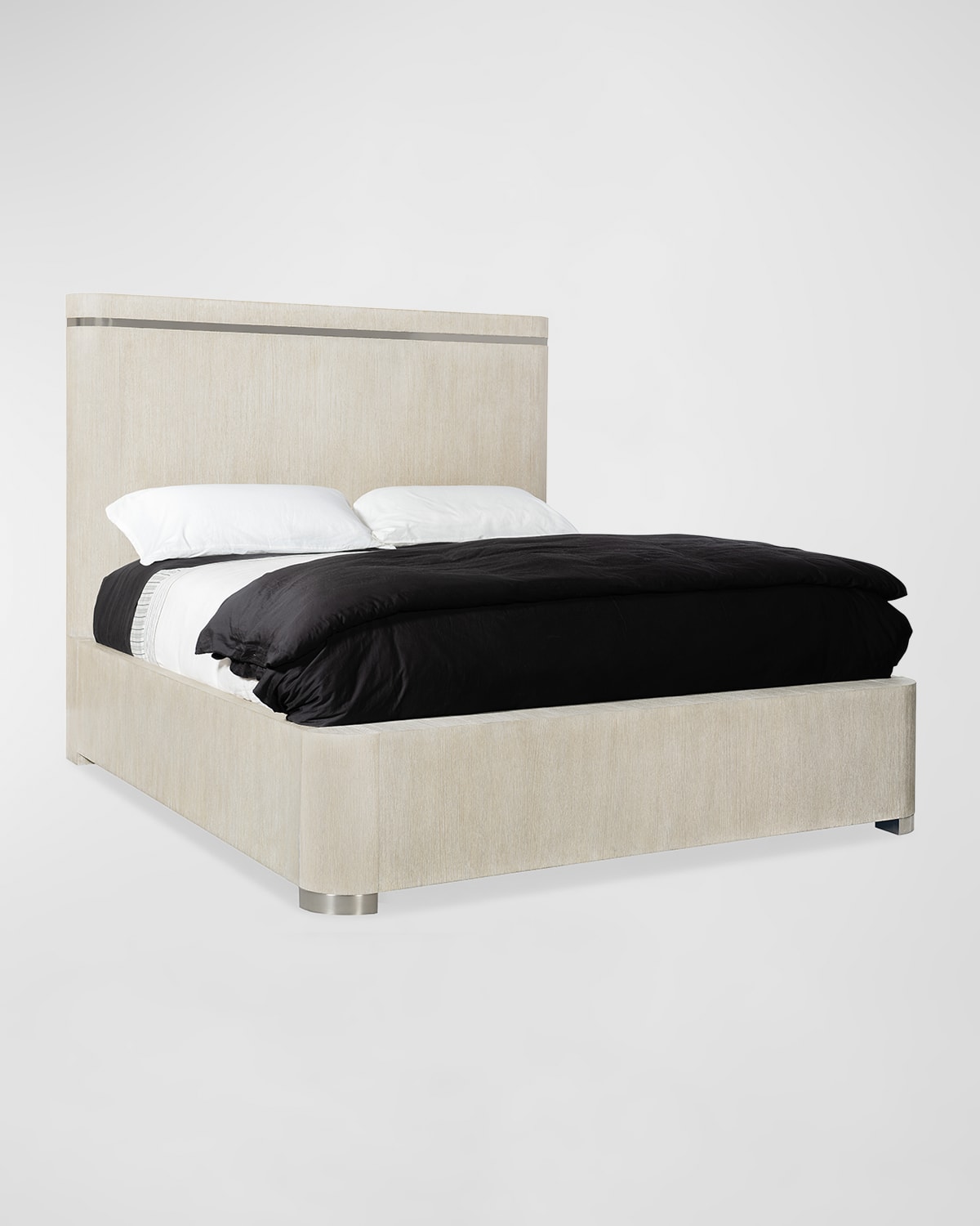 Hooker Furniture Modern Mood California King Panel Bed In Diamond Alabaster