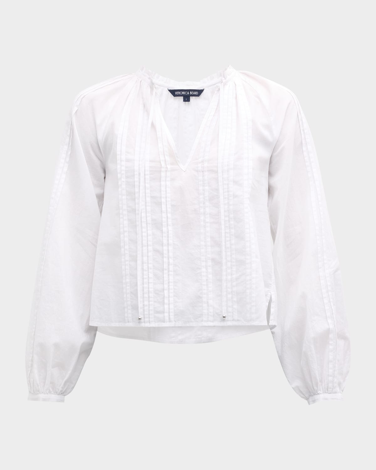Jaxon Pleated V-Neck Top