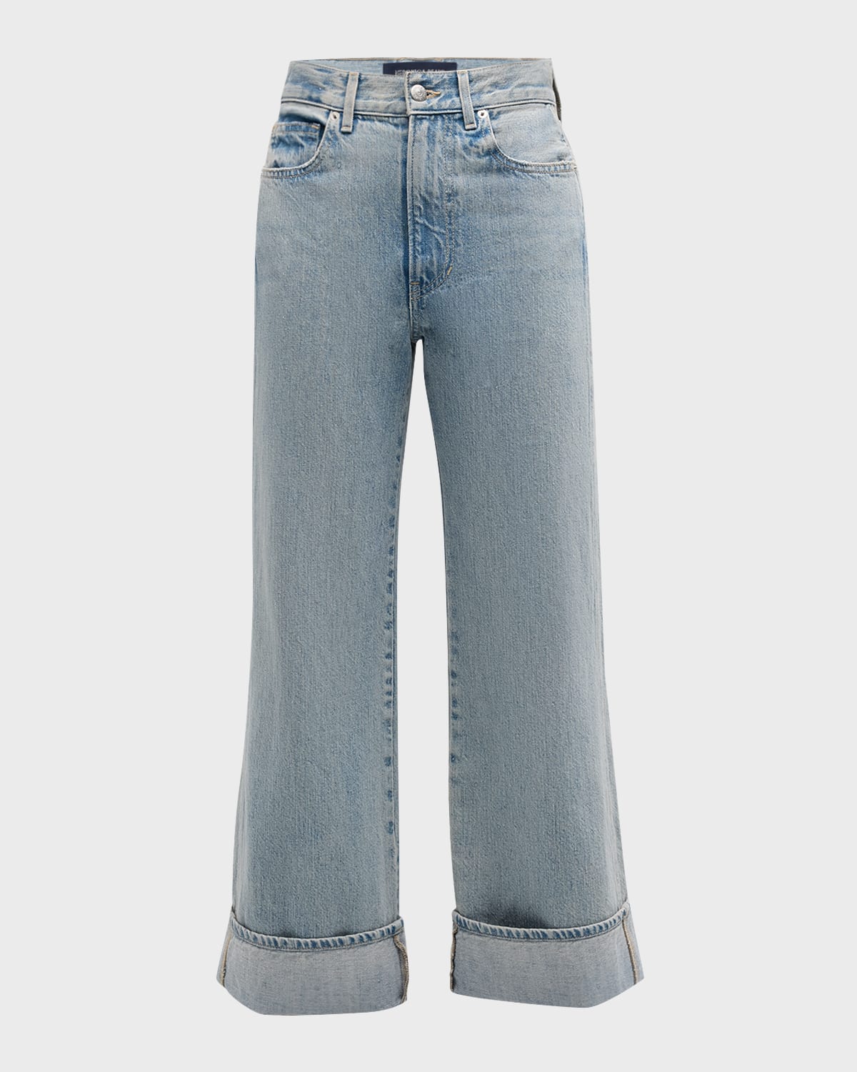 Veronica Beard Taylor Cropped Wide-leg Jeans In Airway Cloud