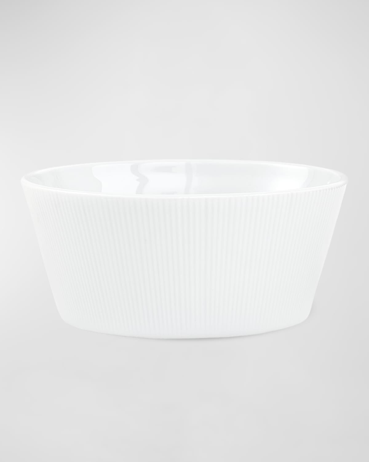Shop Pillivuyt Eventail Set Of 4 Pinstripe Bowls - 6" In White