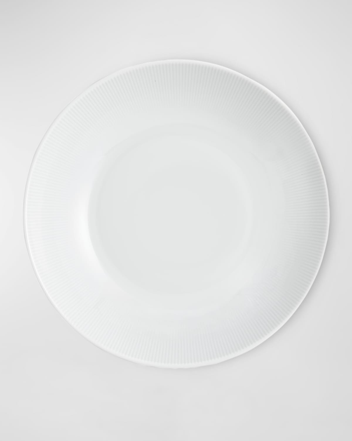 Pillivuyt Eventail 9" Shallow Coupe Bowl, Set Of 4 In White