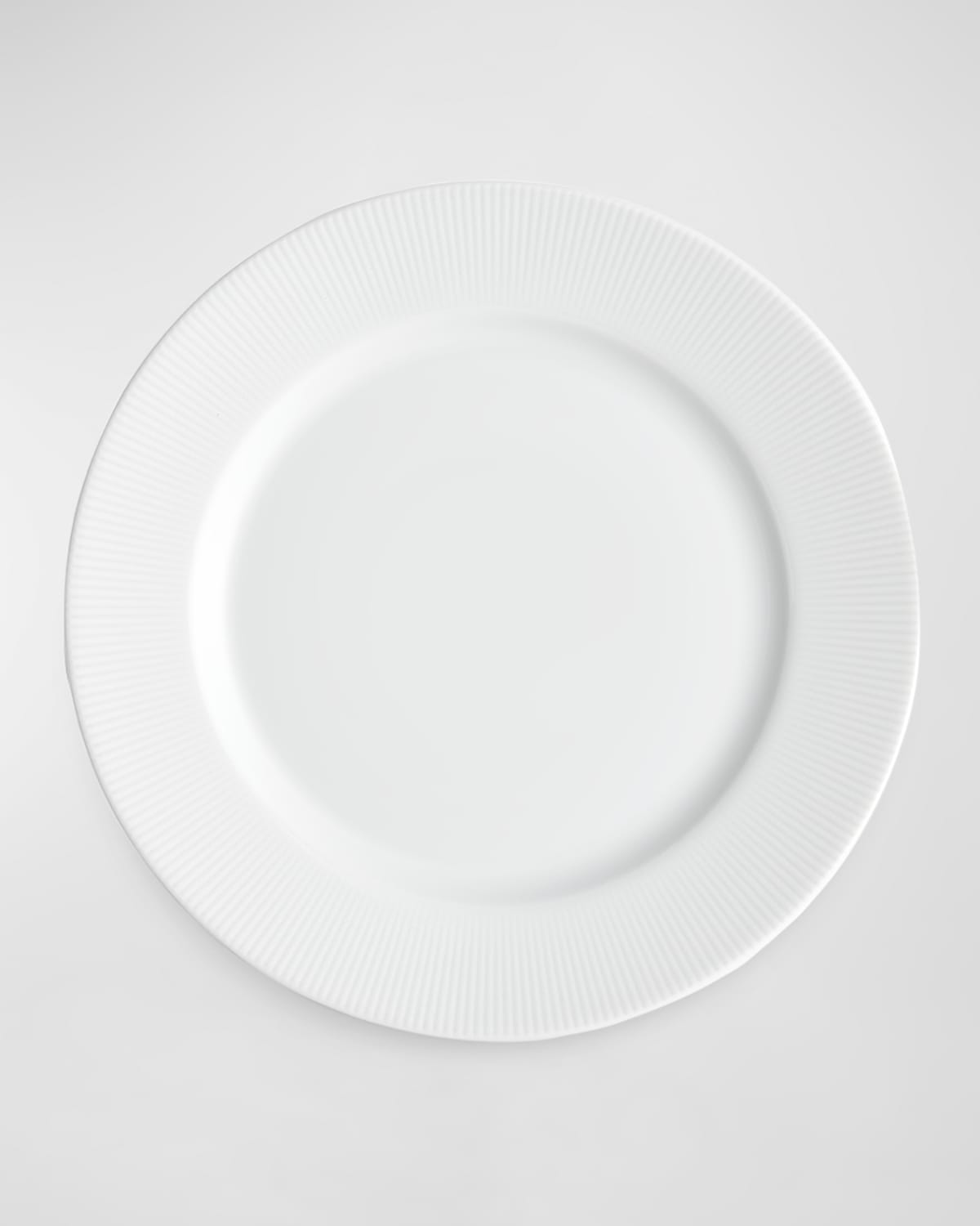 Pillivuyt Eventail 11" Rimmed Plate, Set Of 4 In White