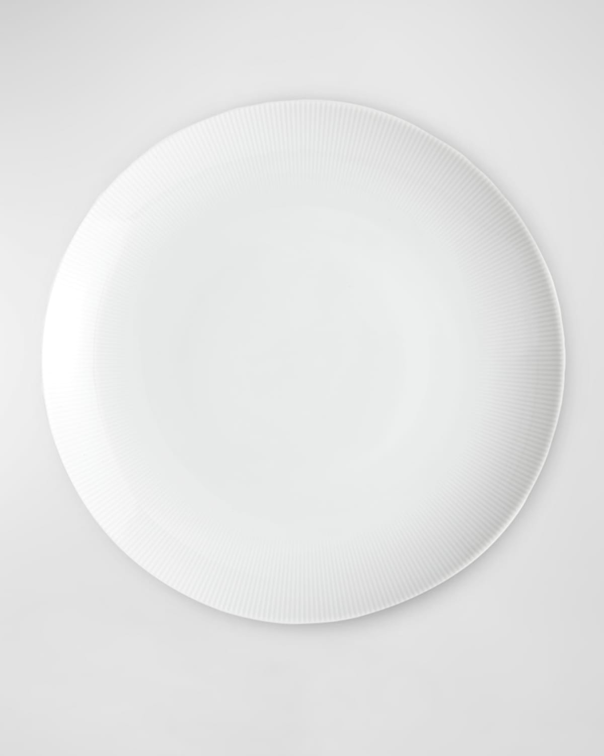 Pillivuyt Eventail 10.5" Coupe Plate, Set Of 4 In White