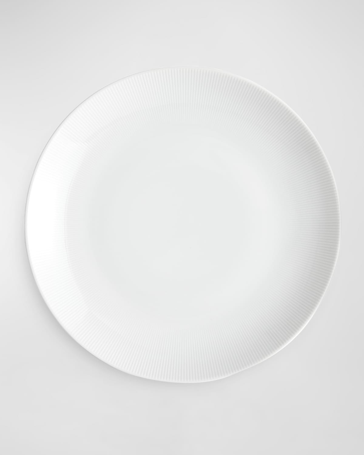 Pillivuyt Eventail 11" Coupe Plate, Set Of 4 In White