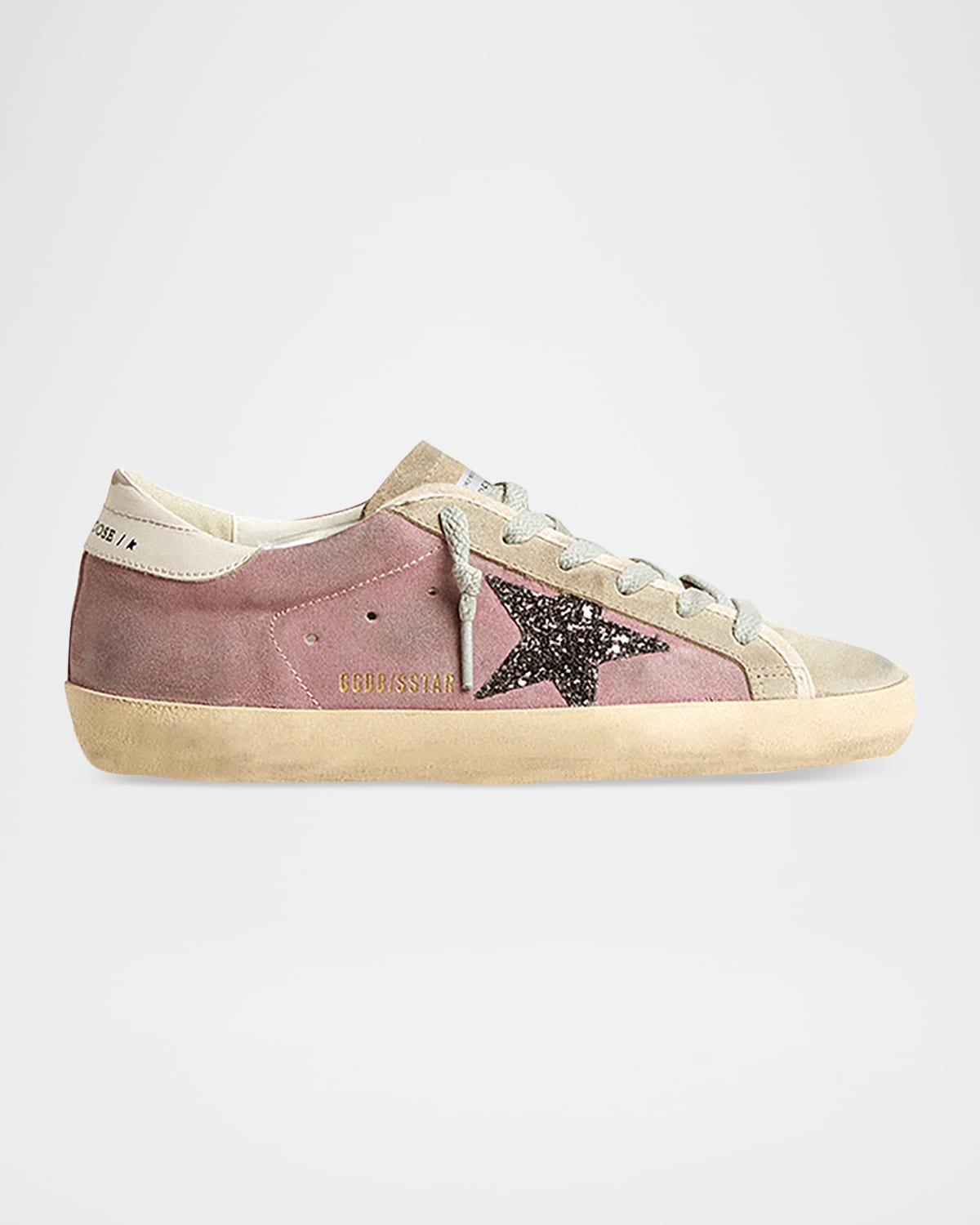Golden Goose Superstar Glitter Suede Low-top Sneakers In Multi