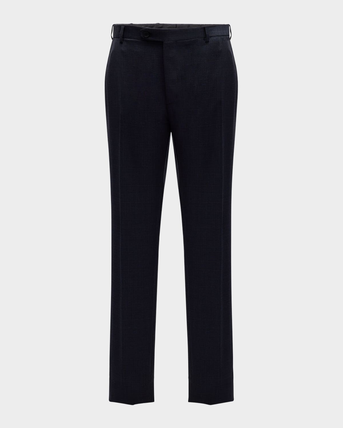 Brioni Men's Textured Wool Dress Pants In Sapphire