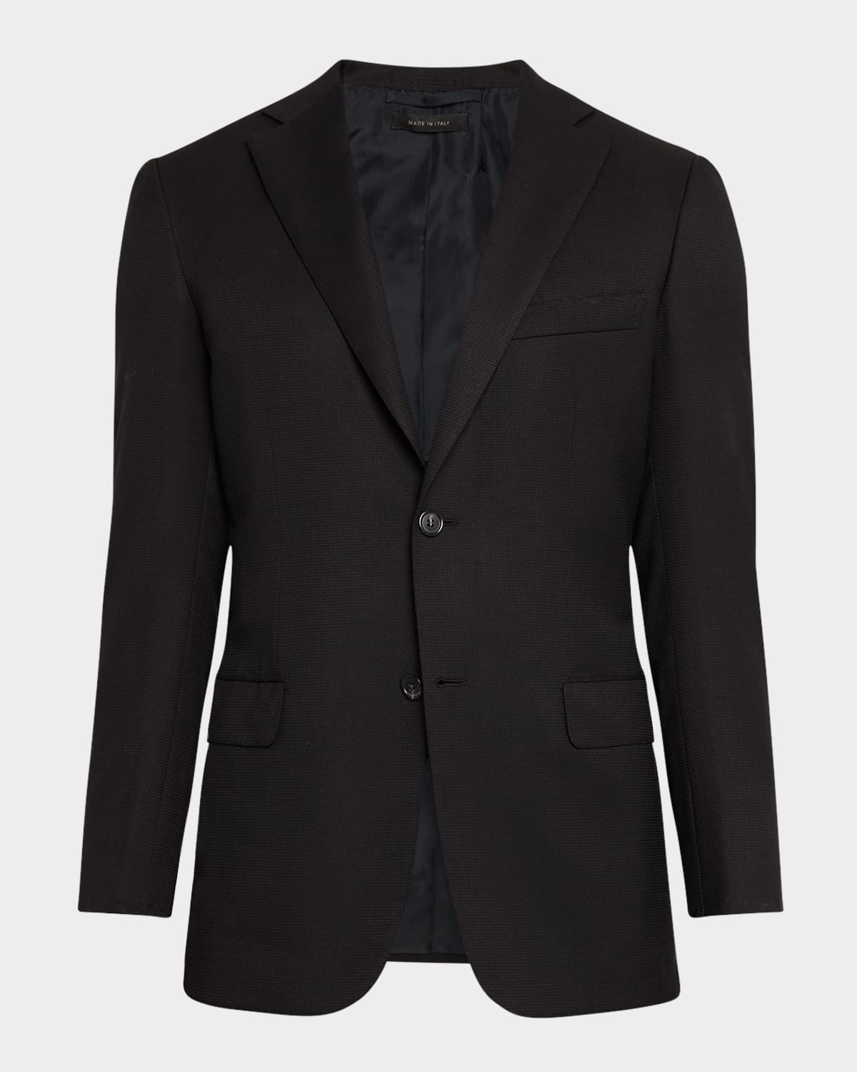 Men's Textured Wool Blazer