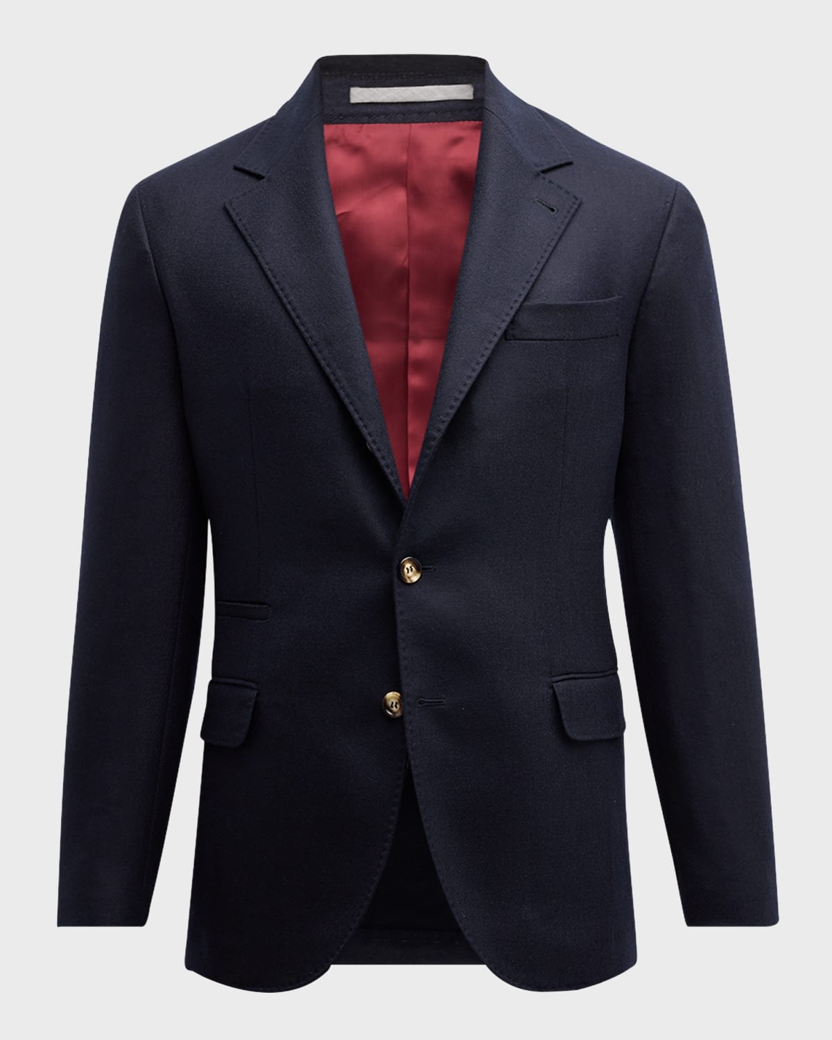 Brunello Cucinelli Men's Cashmere Three-button Sport Coat In Navy