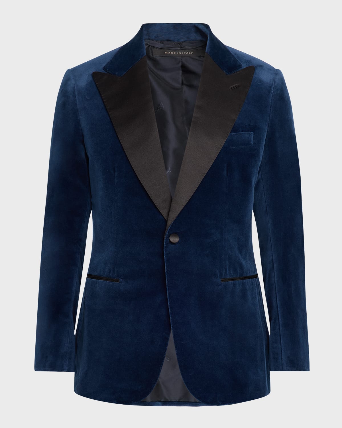 Brioni Men's Virgilio Velvet Peak-lapel Sport Coat In Petroleum