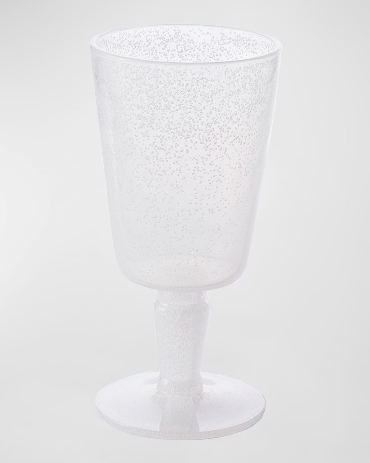 Memento Wine Goblets, Set Of 6 In White Transparent