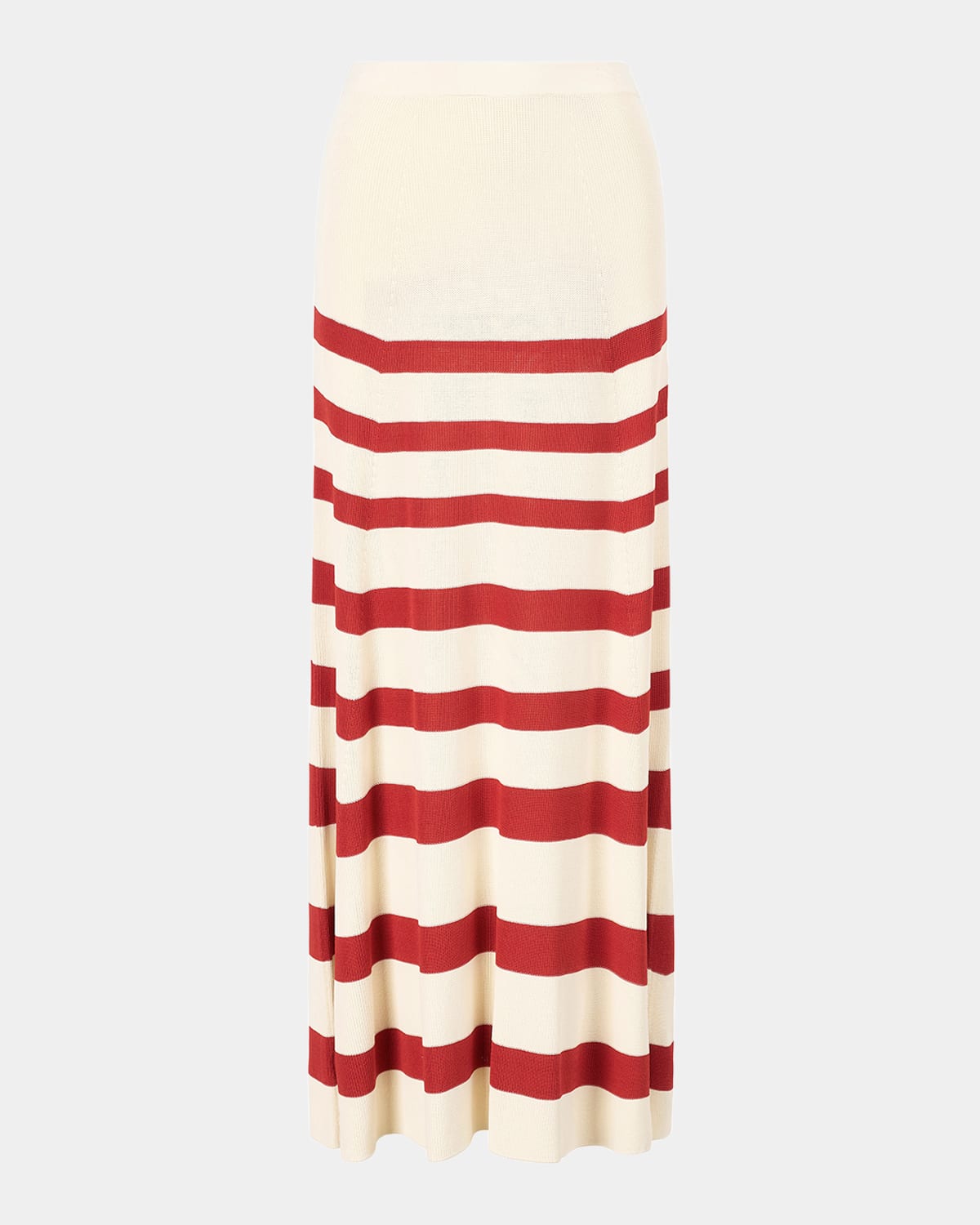 Swirling Stripe Knit Maxi Skirt