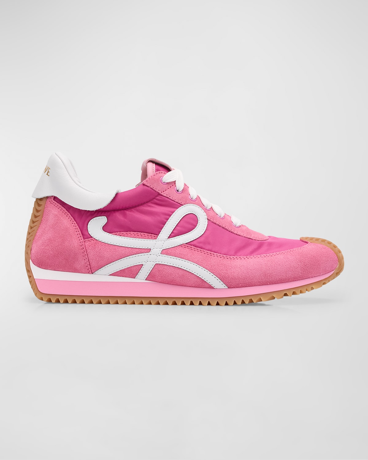 Shop Loewe Flow Retro Runner Sneakers In 7140 Pink