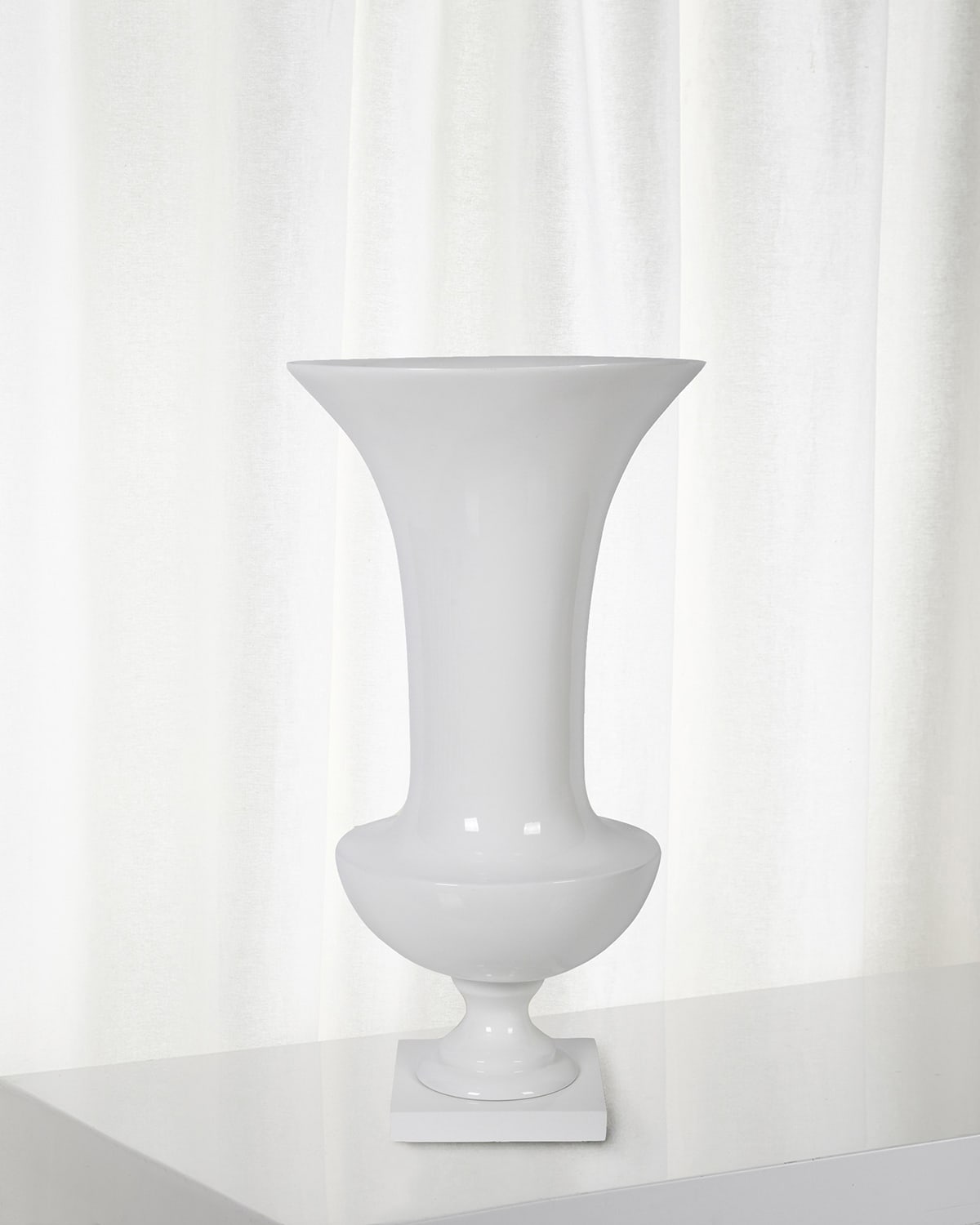 Winward Home Flared Resin Vase In White