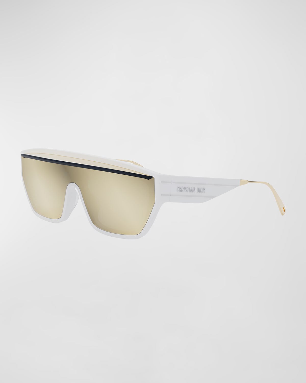 Shop Dior Club M7u Sunglasses In White Other