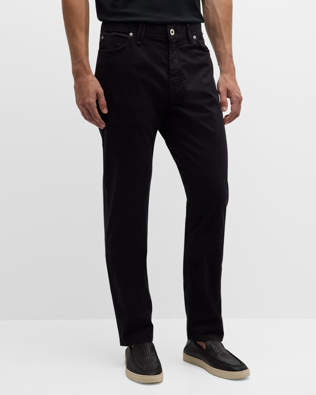 Shop Brioni Men's 5-pocket Pants In Black