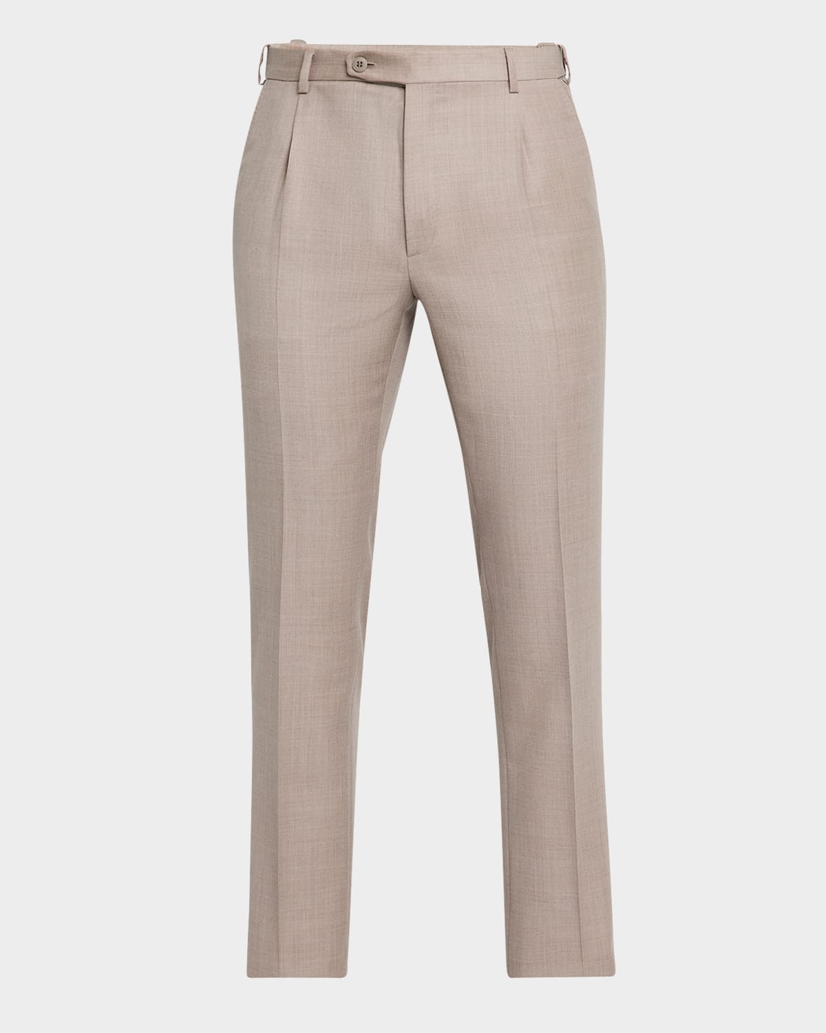 Brioni Men's Wool Check Casual Button-down Shirt In Beige