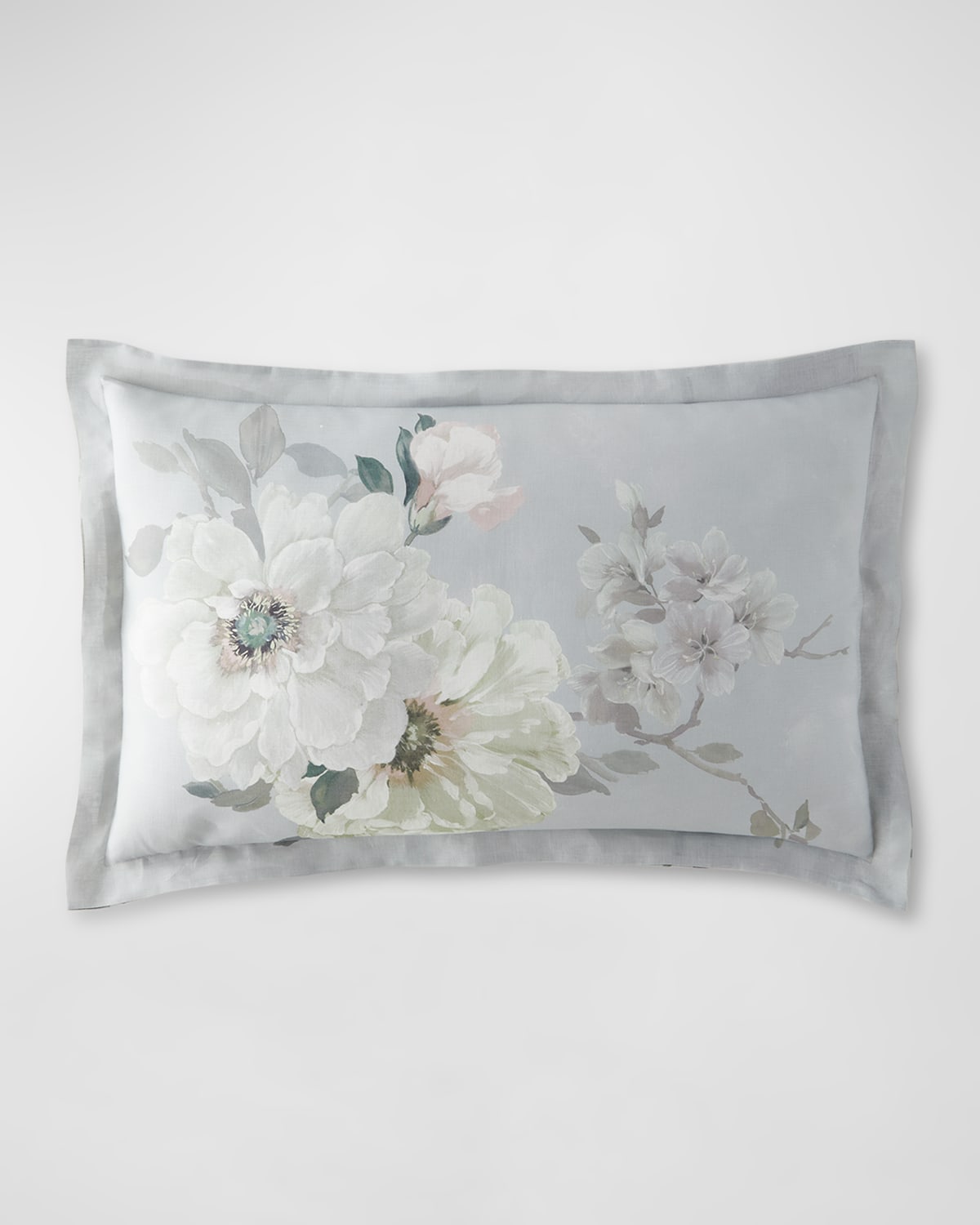 Designers Guild Fleur Blanche Platinum King Sham In Platinum