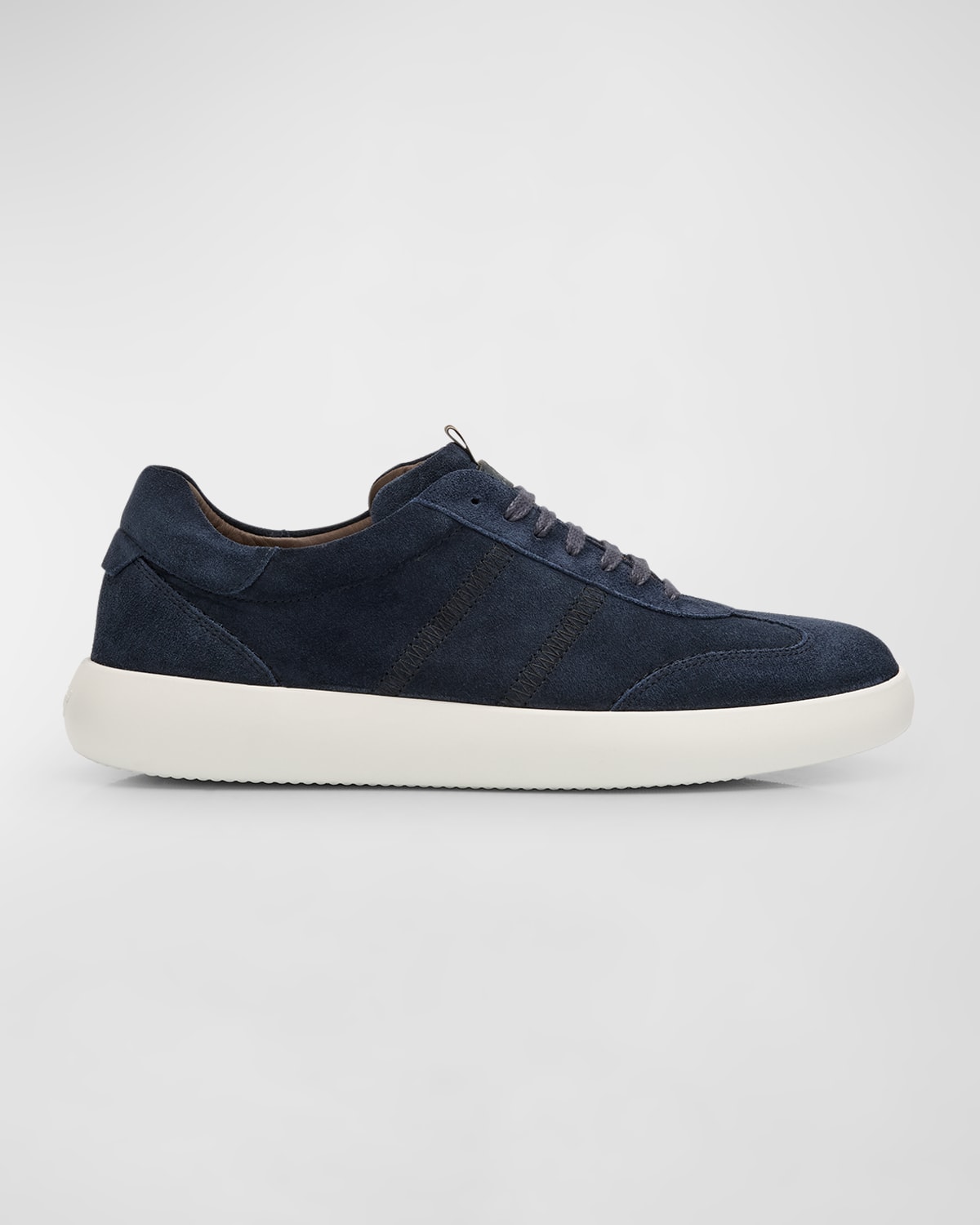 Brioni Men's New Cassette Suede Low-top Sneakers In Navy