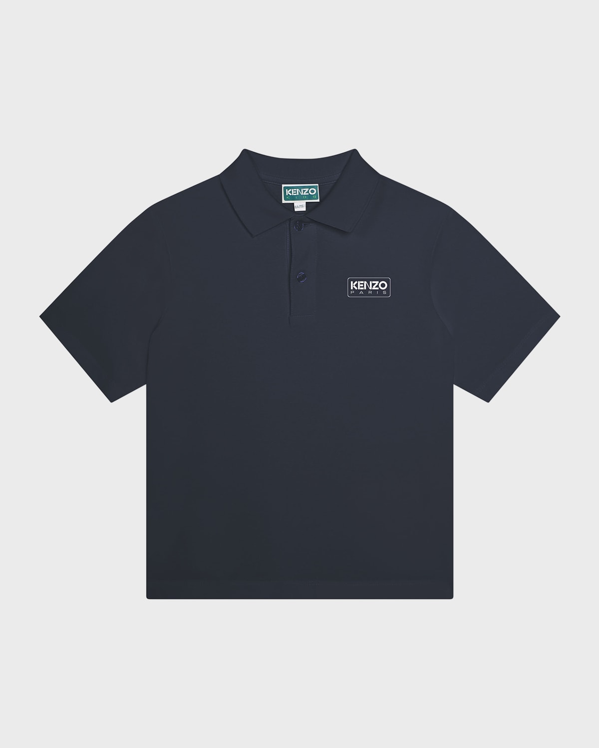Kenzo Kids' Boy's Logo-print Polo Shirt In Blue