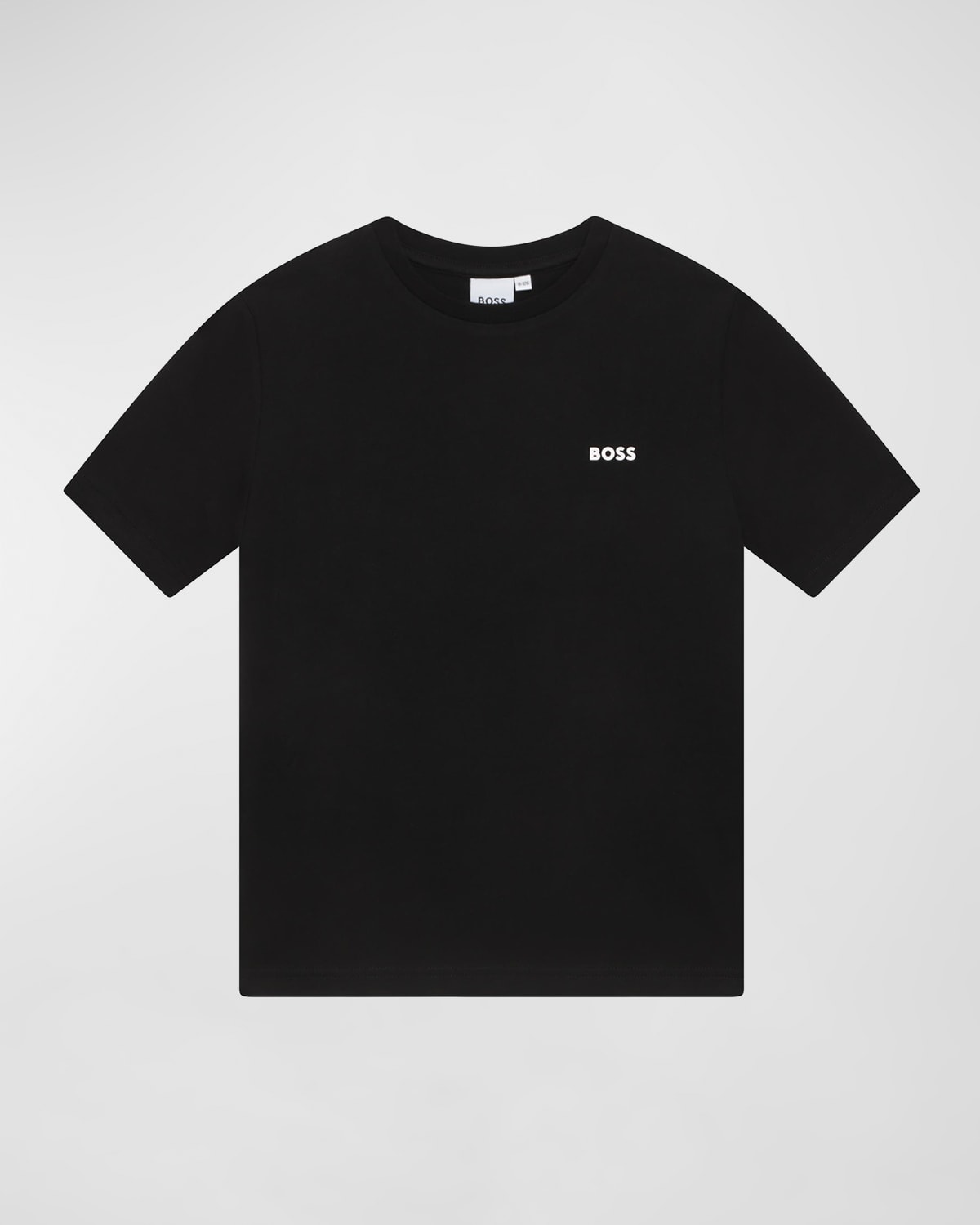 Shop Hugo Boss Boy's Logo-print T-shirt In 09b-black