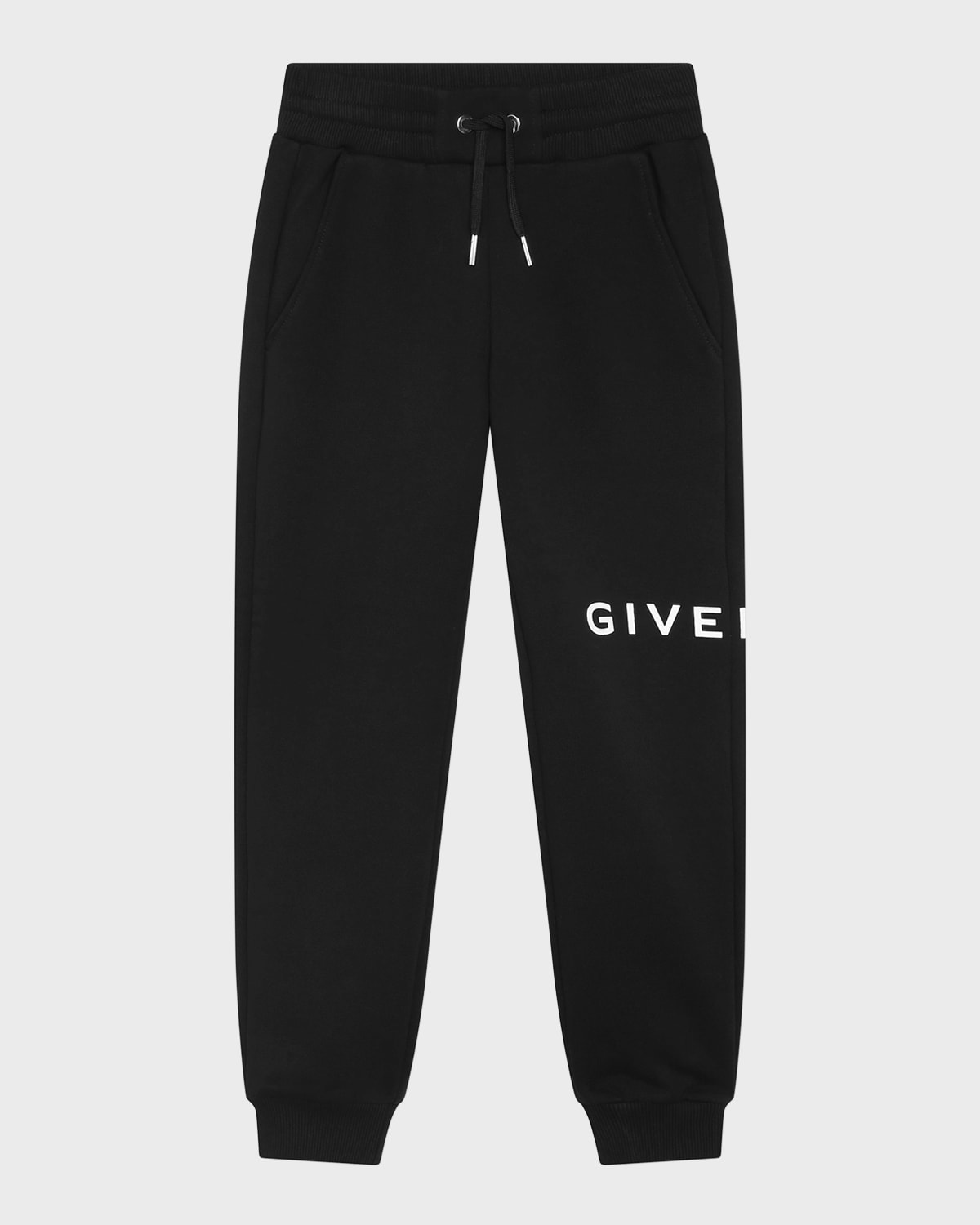 Shop Givenchy Girl's Logo-print Sweatpants In Black