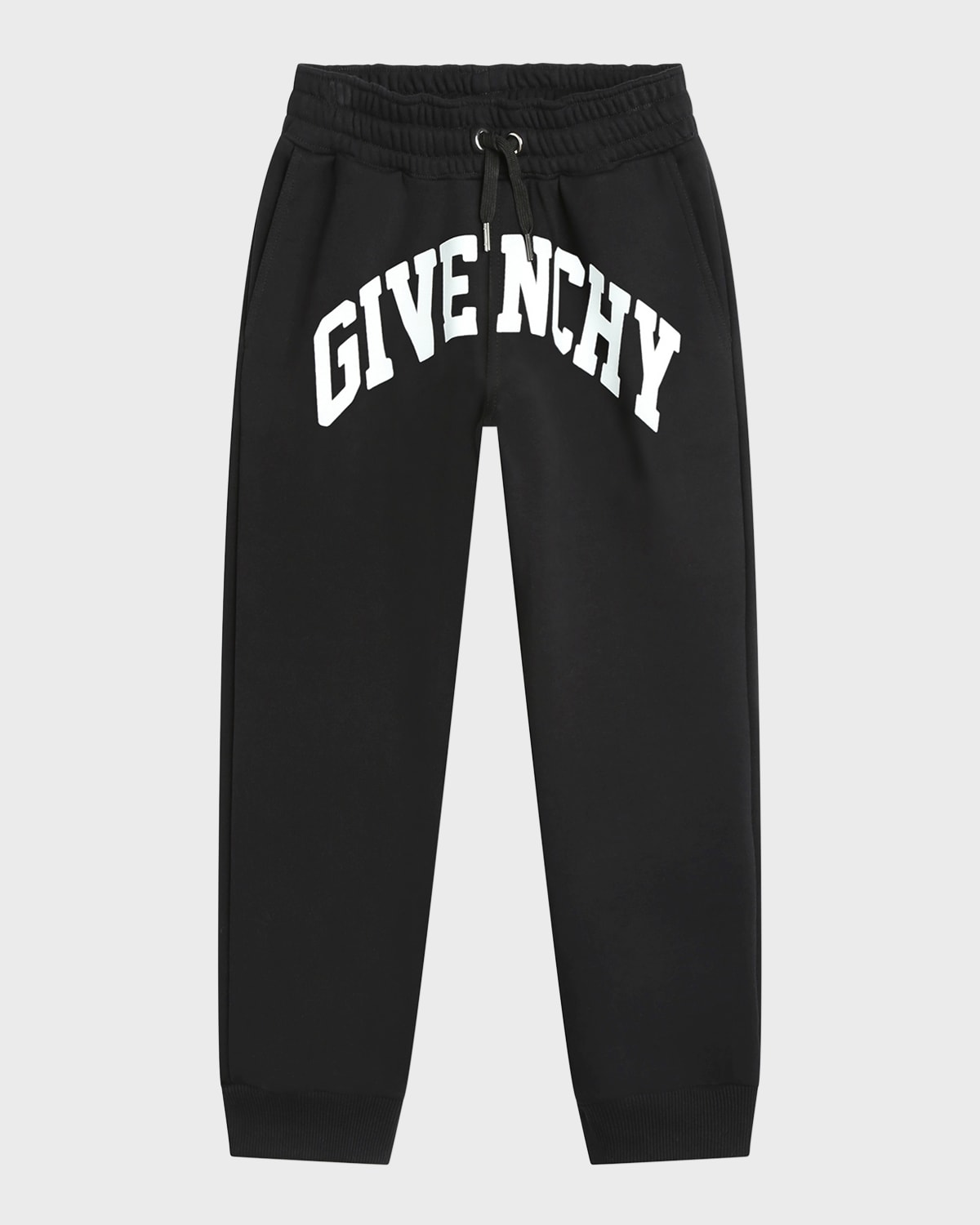 Shop Givenchy Boy's Logo-print Sweatpants In Black