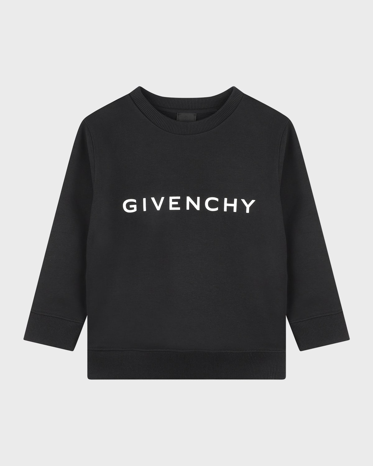 Shop Givenchy Boy's Logo-print Sweatshirt In Black