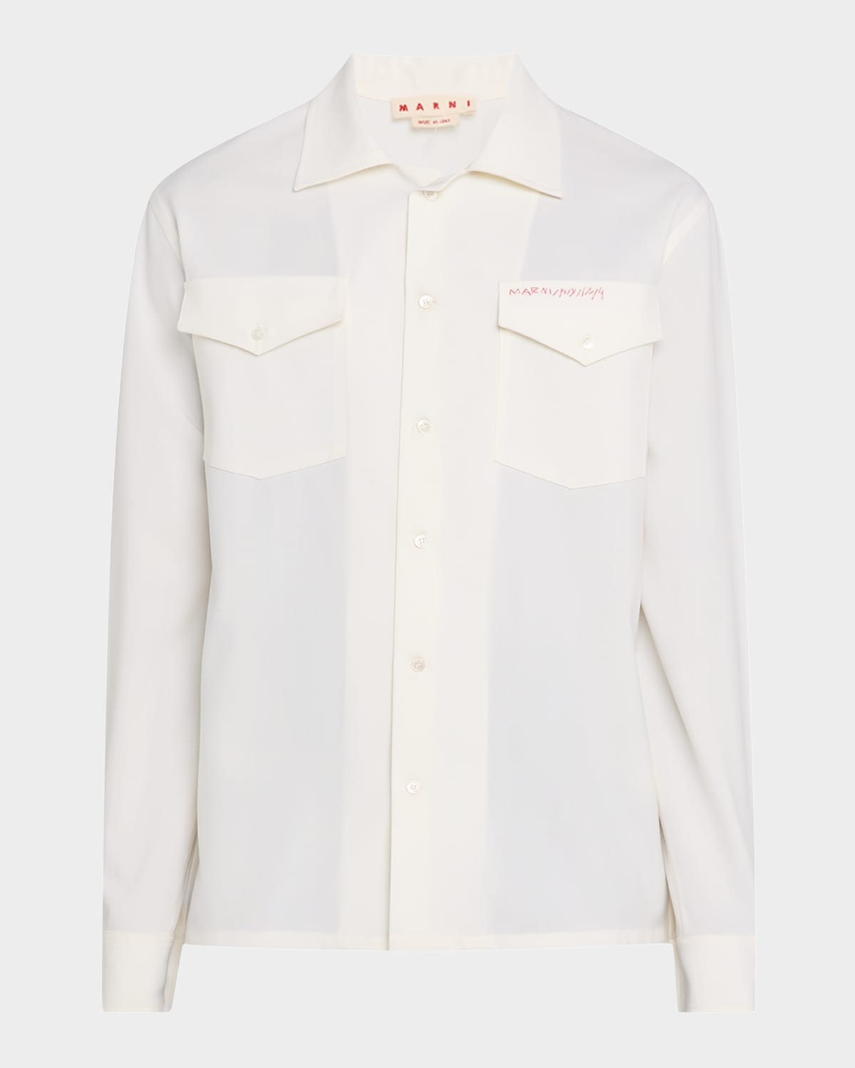 Men's Embroidered Logo Sport Shirt