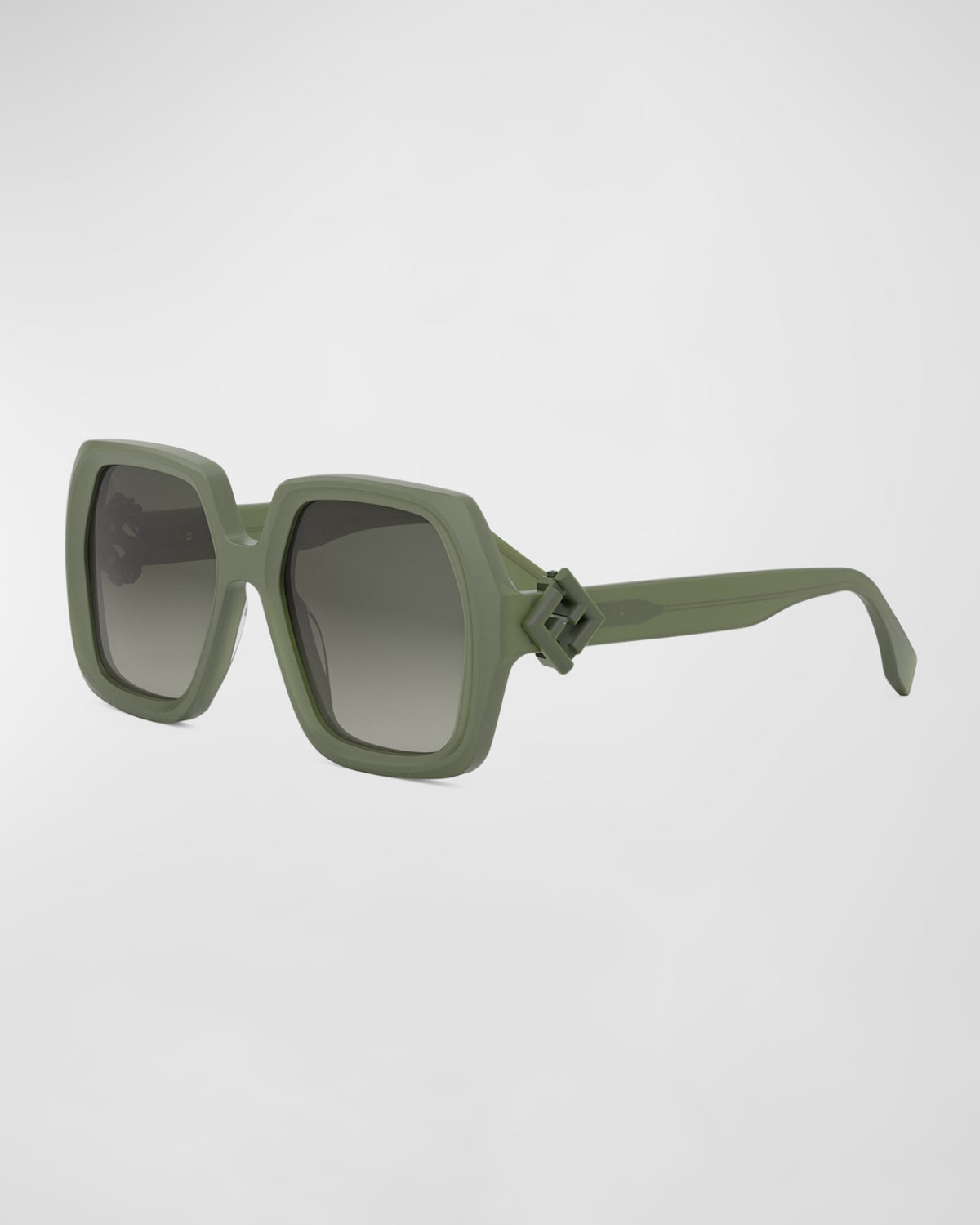 Fendi Fe40139i Ff Diamonds 93p Verde Chiaro Sunglasses In Rdhavsmkg