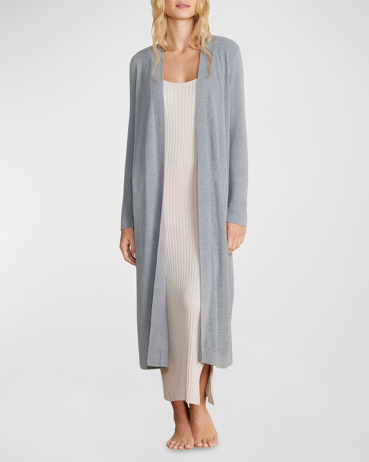Shop Barefoot Dreams Cozychic Ultra Lite Everything Cardigan In Moonbeam