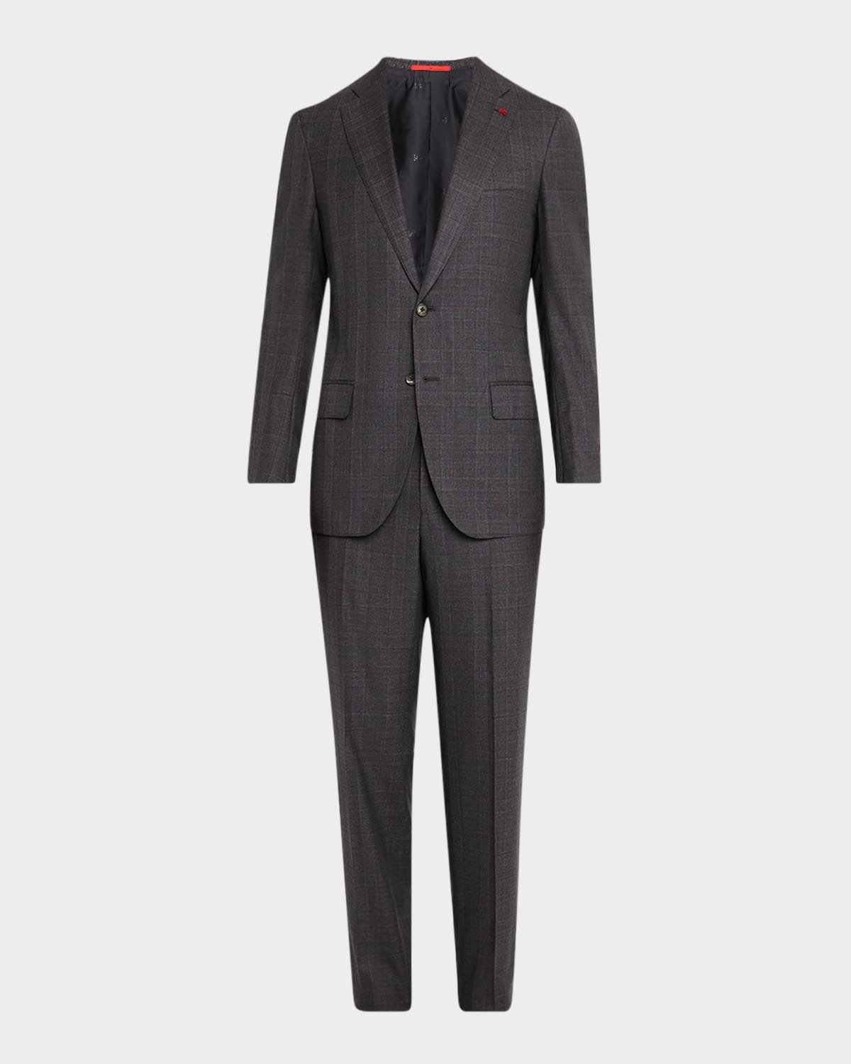 Isaia Men's Wool Plaid Suit