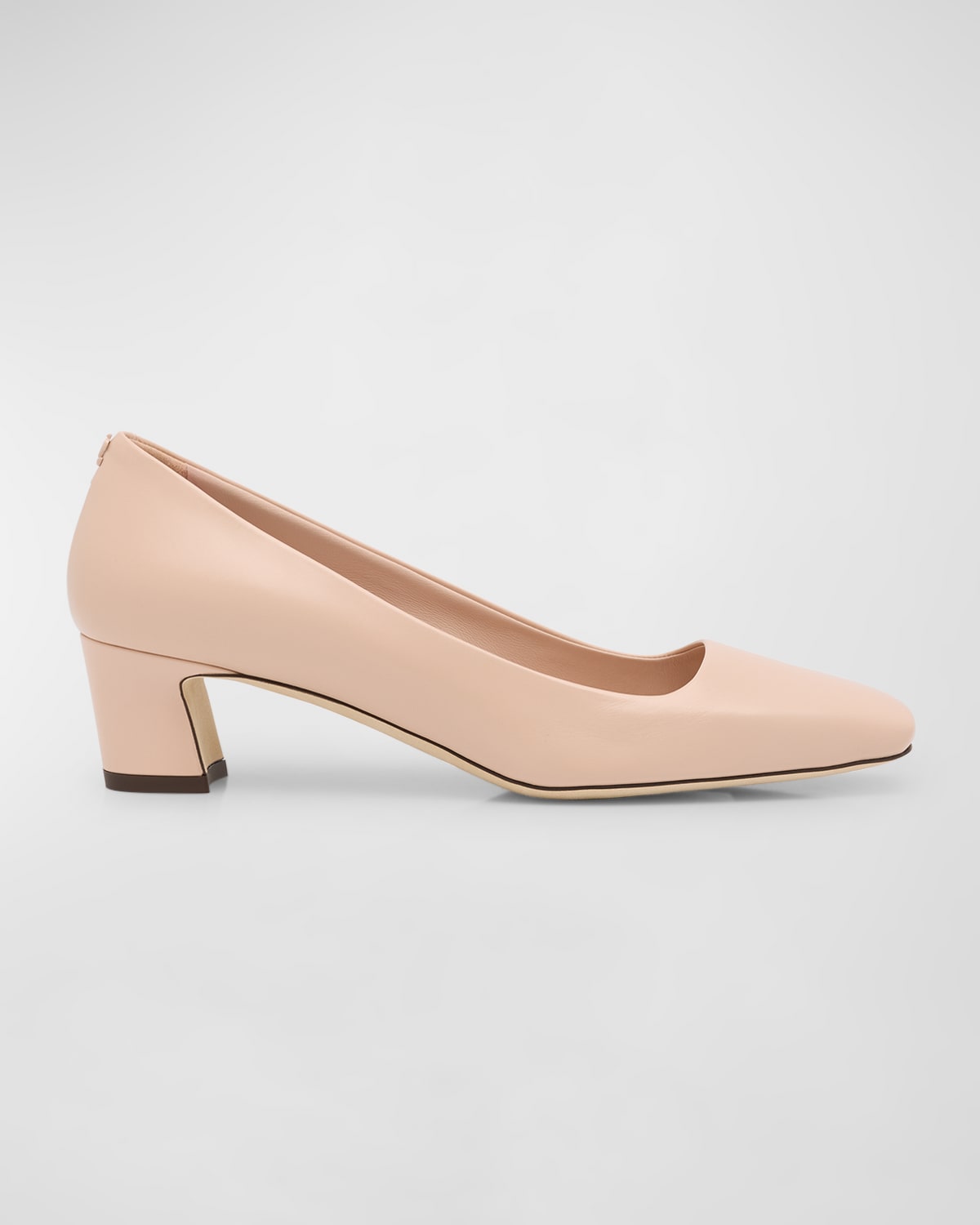 Winnie Leather Square-Toe Pumps