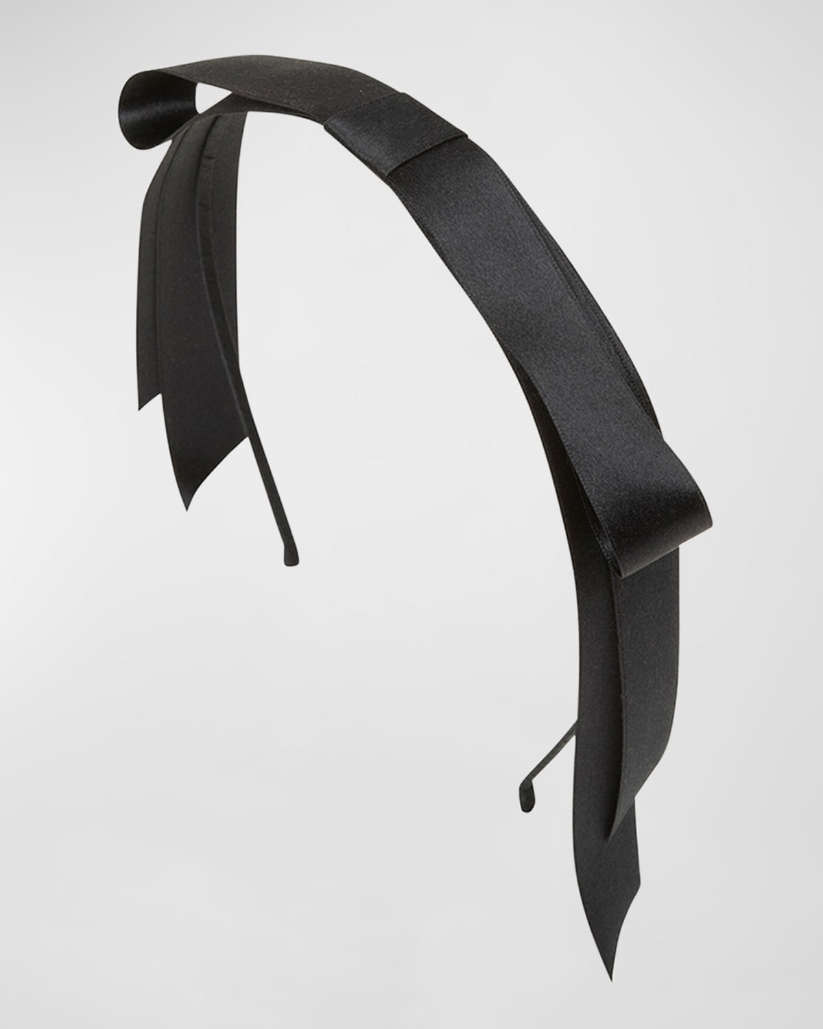 Jennifer Behr Gretta Bow Headband In Black