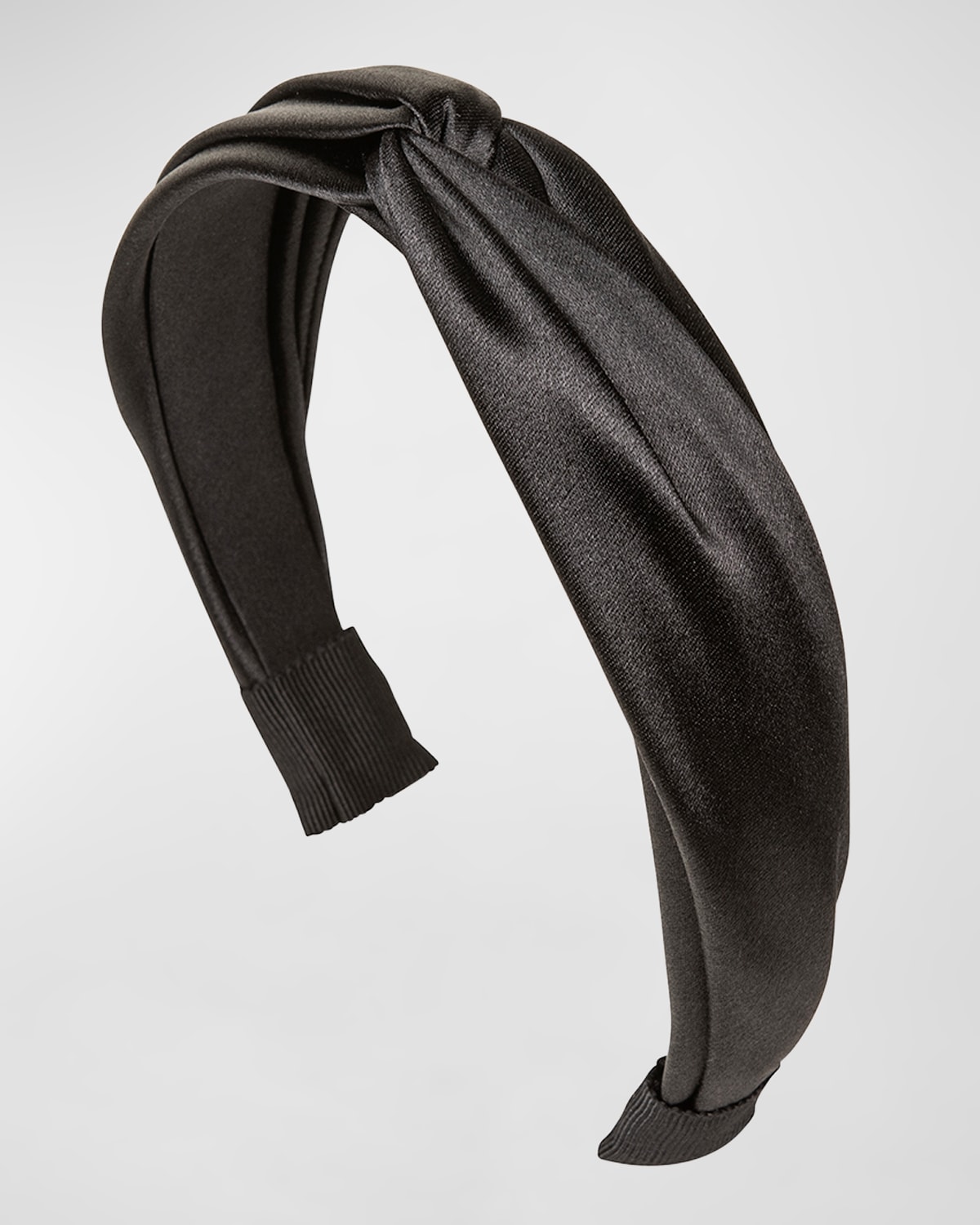 Jennifer Behr Petite Twist Silk Headband In Black