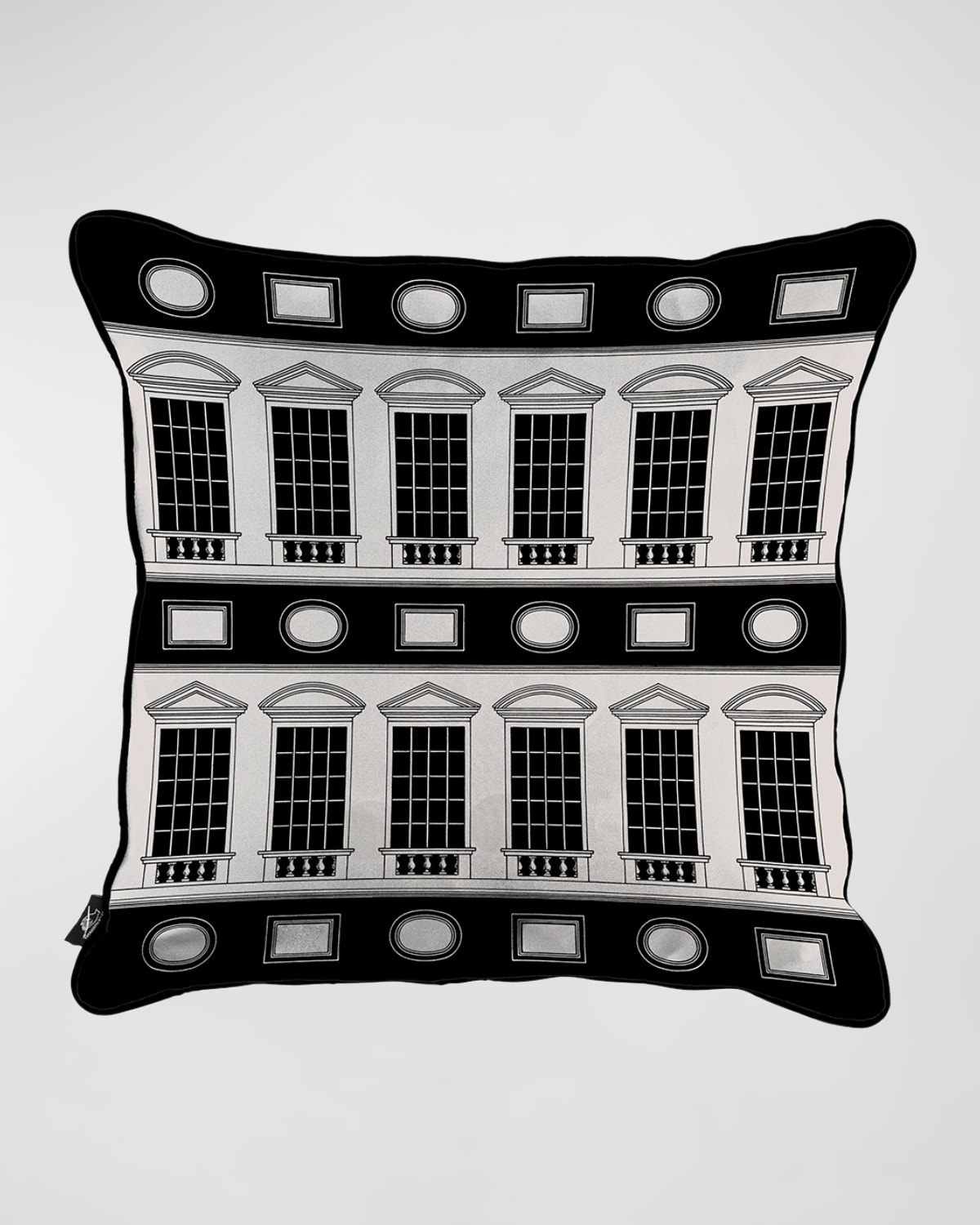 Fornasetti Architettura Printed Cushion In Blackwhite