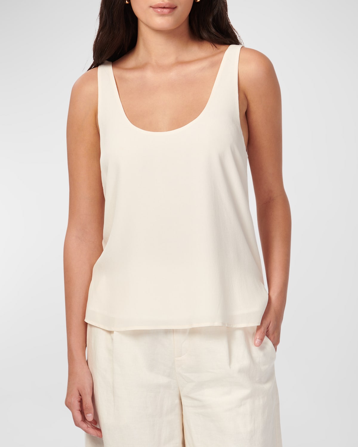 Cami Nyc Marleny Lace Silk Camisole In White