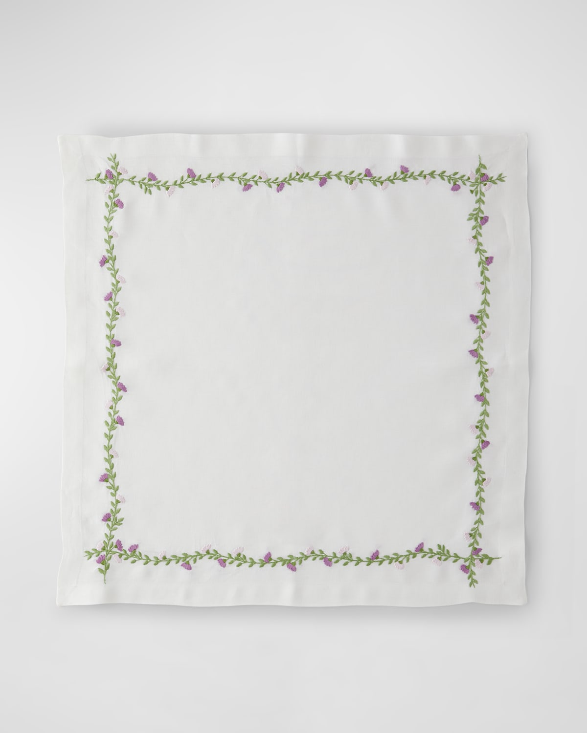Deborah Rhodes Cottage Garden Napkins, Set Of 4 In Lavender