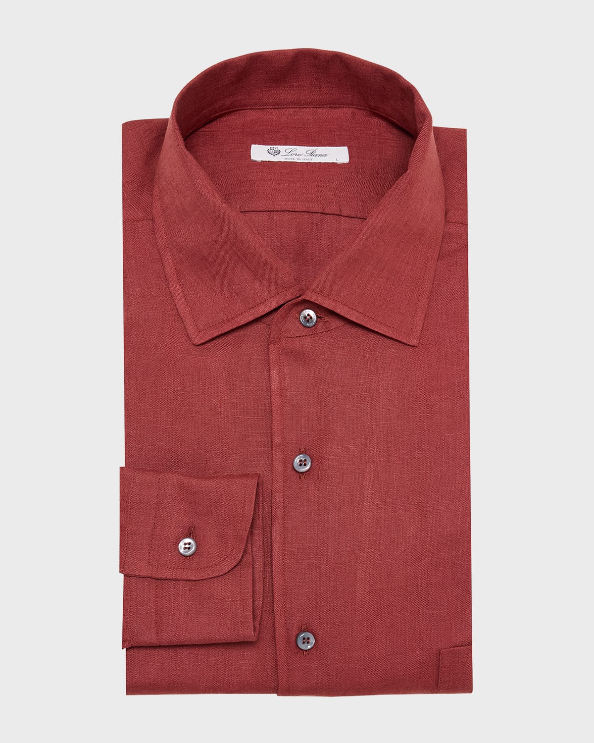 Men's Shinano Stripe Linen Casual Button-Down Shirt