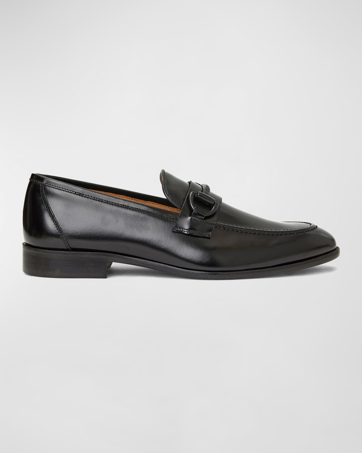 Shop Bruno Magli Men's Alessio Calf Leather Loafers In Black