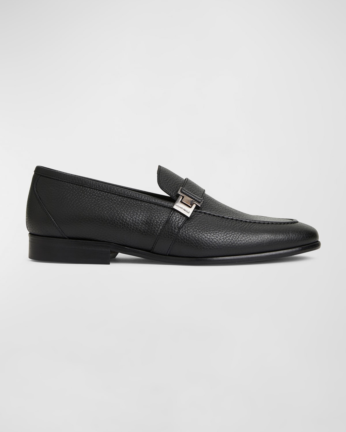 Shop Bruno Magli Men's Arlo Leather Strap Slip-on Loafers In Brown