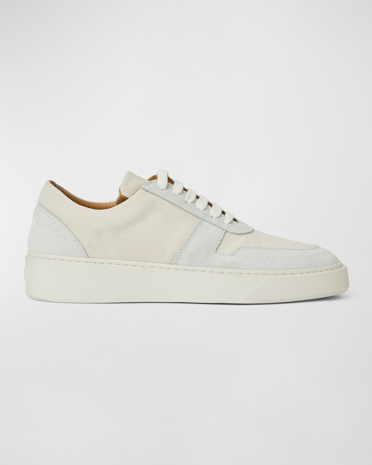 Shop Bruno Magli Men's Darian Low-top Cupsole Sneakers In Off White