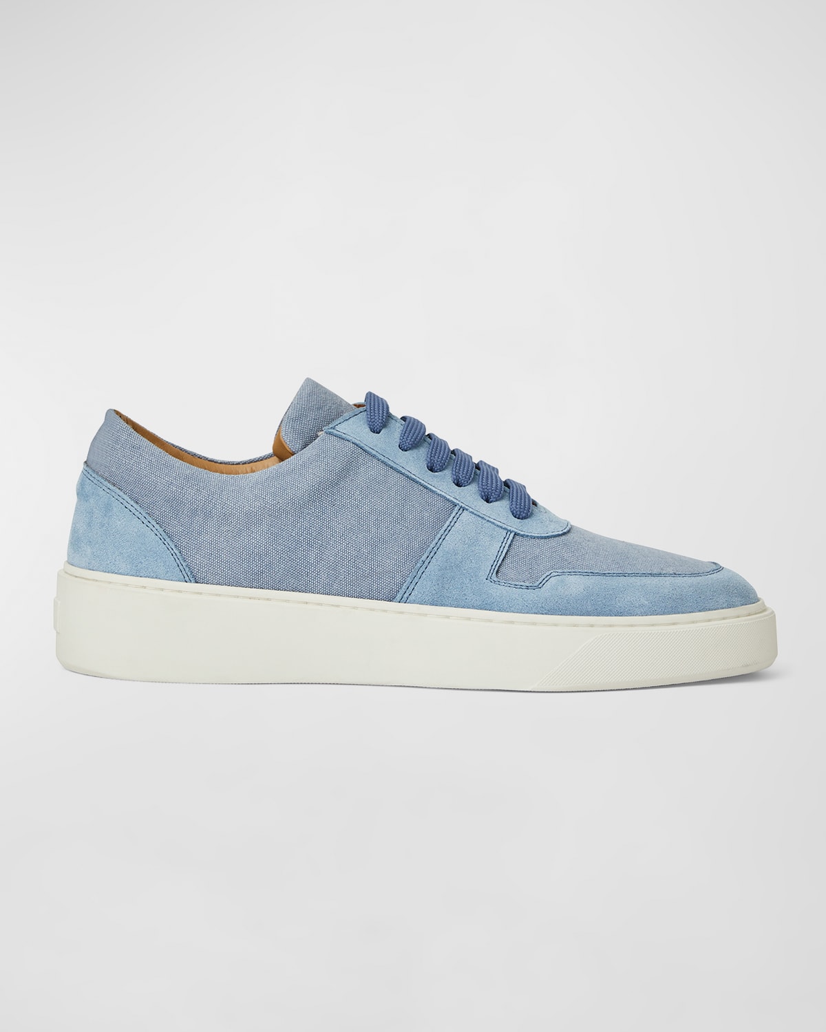 Shop Bruno Magli Men's Darian Low-top Cupsole Sneakers In Light Blue