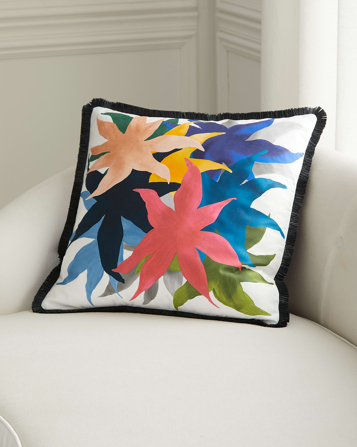 CHRISTIAN LACROIX IRIS DES MARAIS CRAIE CUSHION 