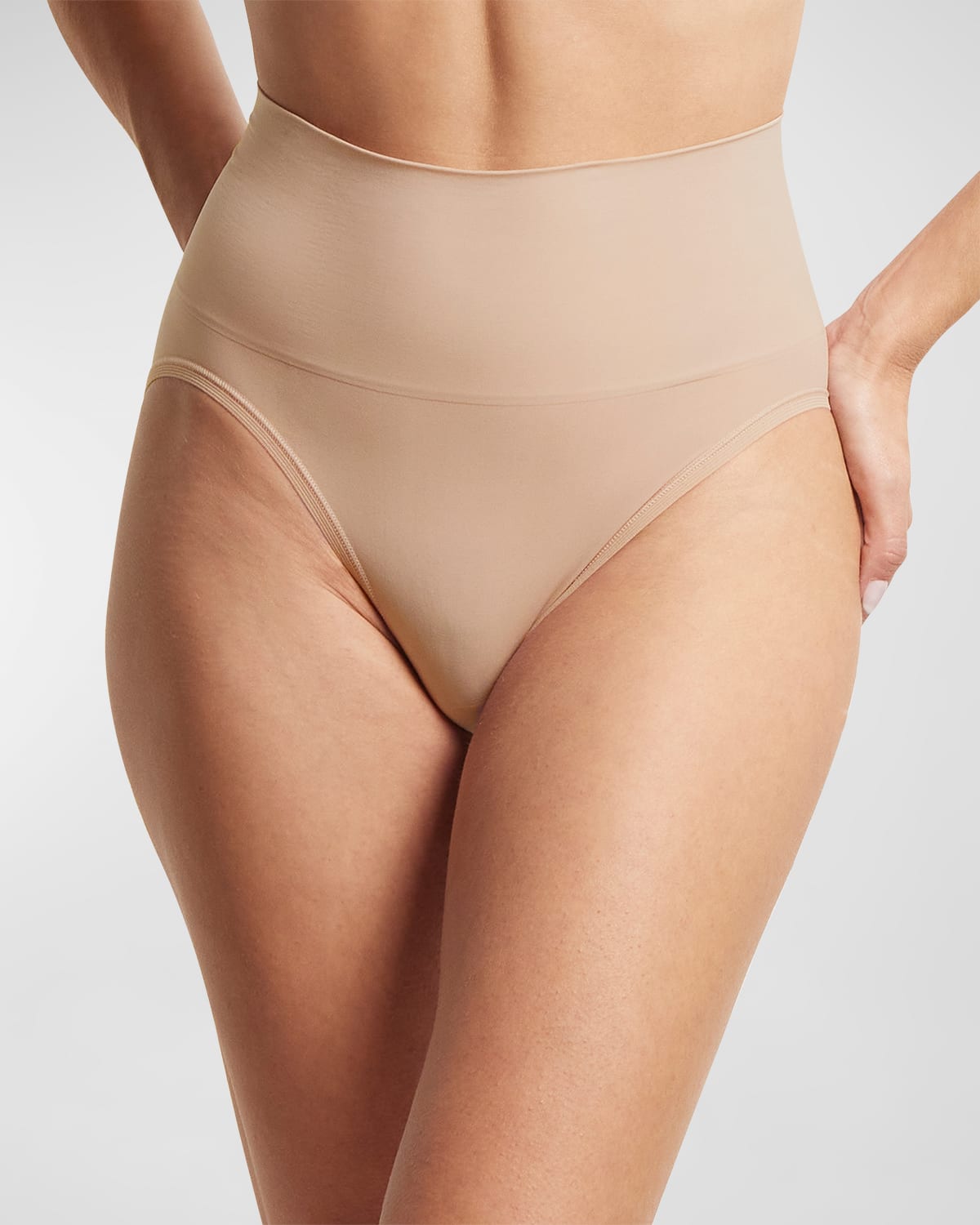 Shop Hanky Panky Body Mid-rise French Briefs In Chai