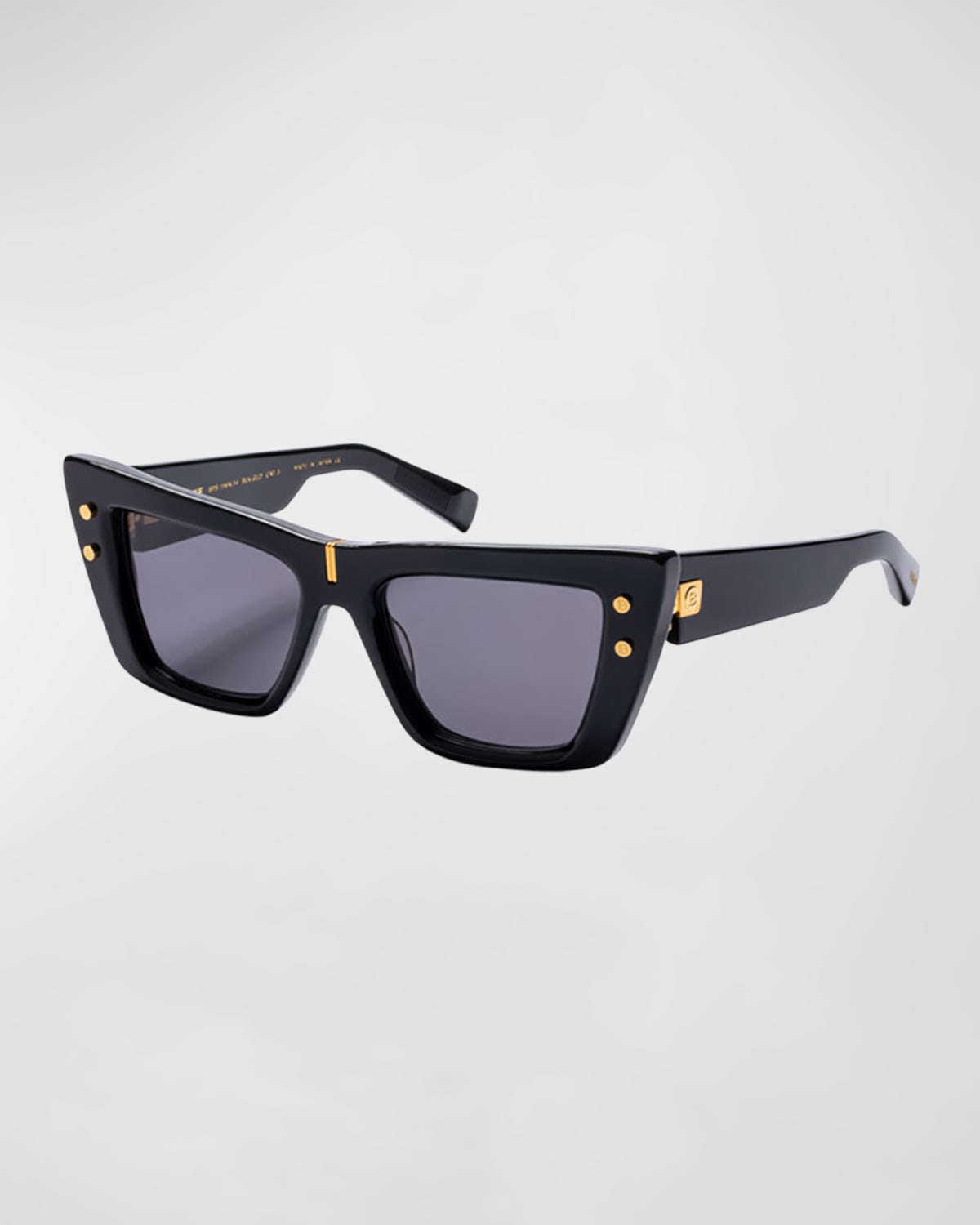 Balmain B-eye Acetate Cat-eye Sunglasses In Black